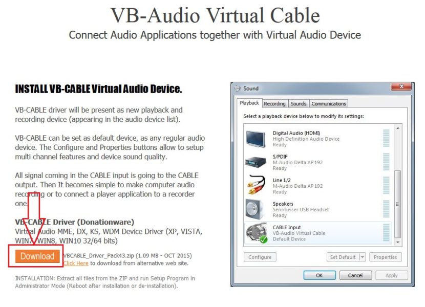 virtual audio cable discord distortion